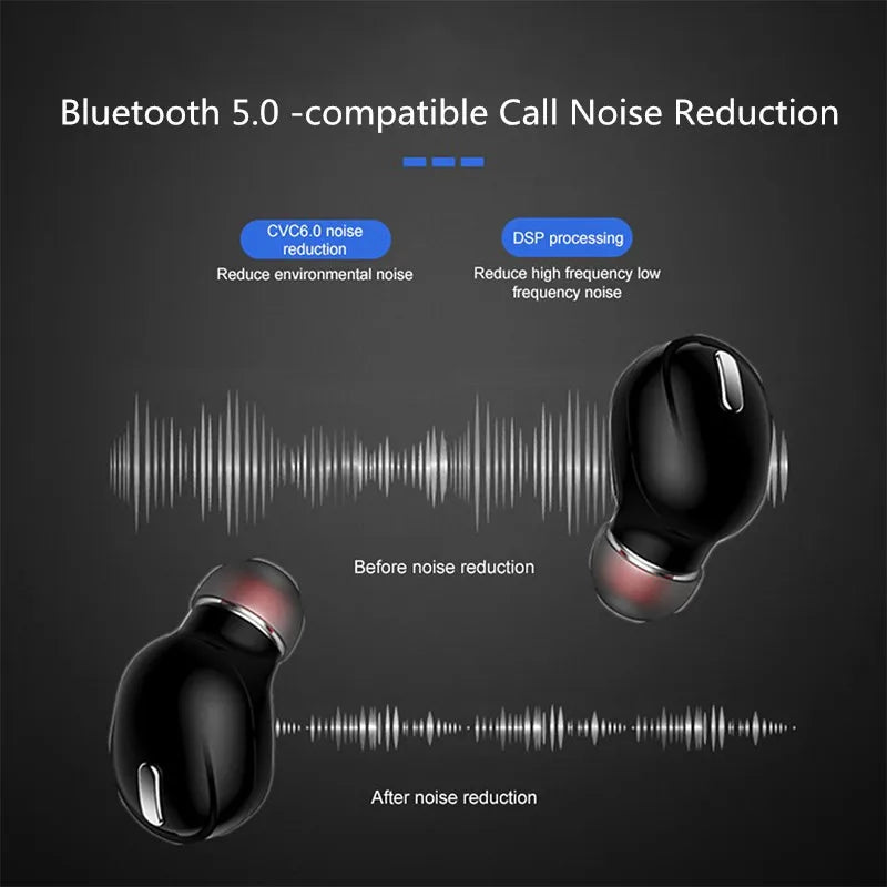 Mini Bluetooth Single Earbud with Mic