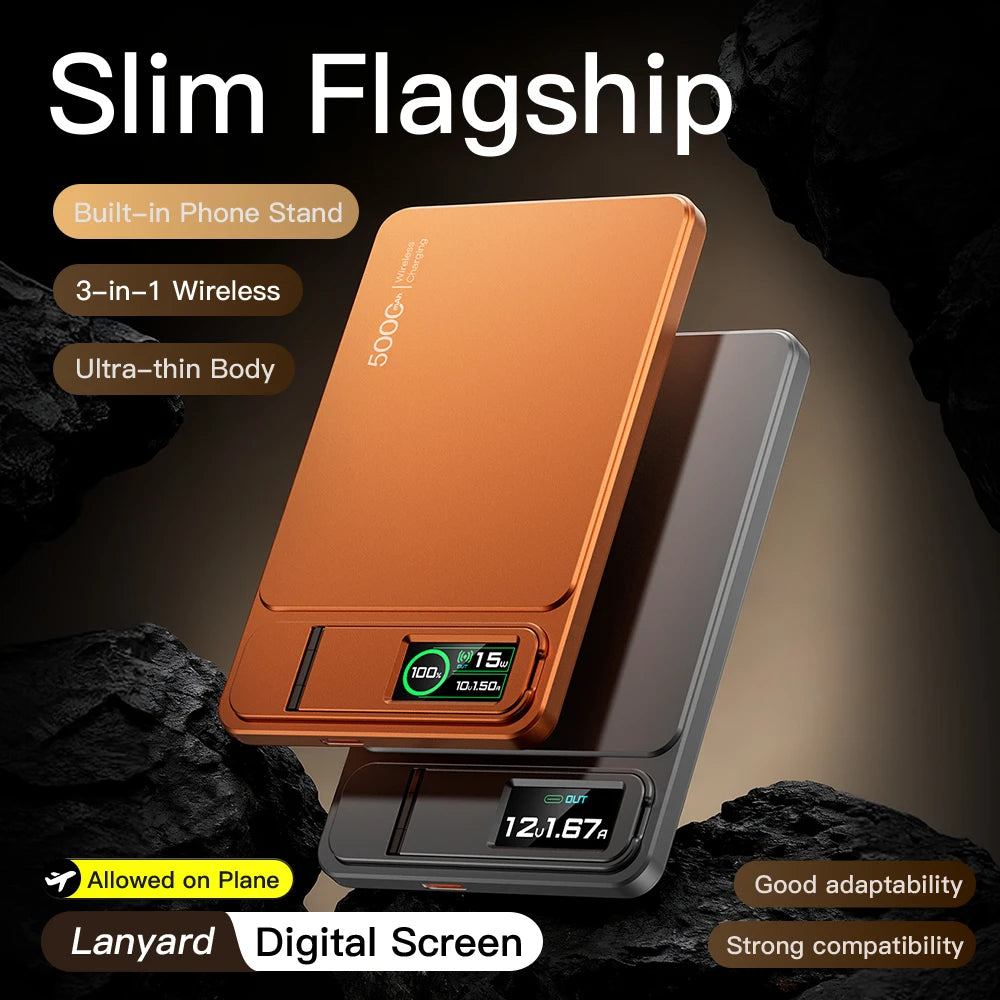 CCC 10000mAh 3-in-1 Magnetic Wireless Power Bank 20W Fast Charging MagSafe iPhone & Apple Watch