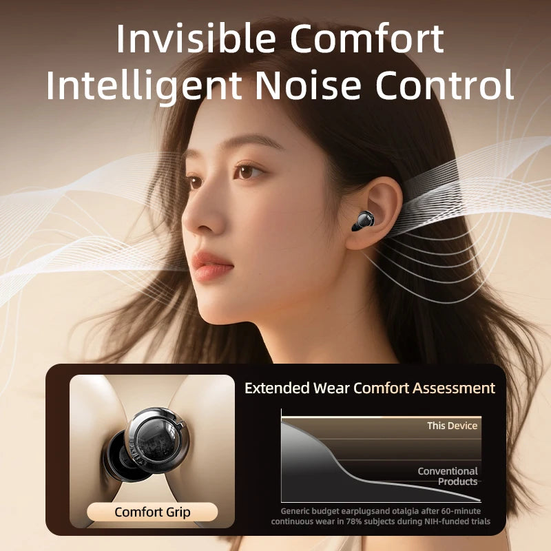 Starsky Y33 - Bluetooth Noise Canceling Silicone Sleep Earplugs