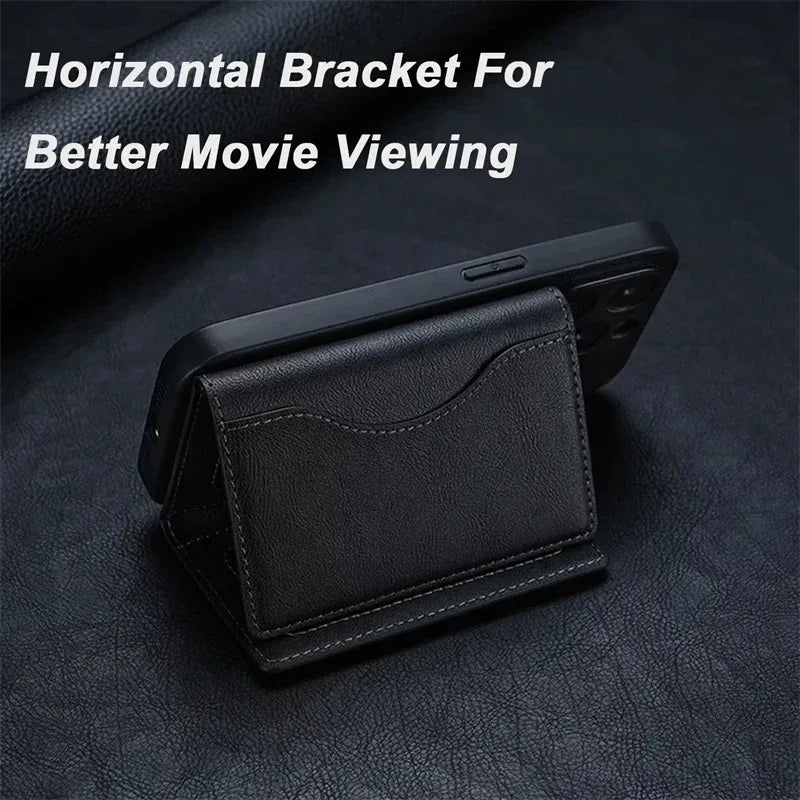 Best MagSafe Leather Wallet Case for iPhone 14 to 16 Pro Max - Secure Card Holder