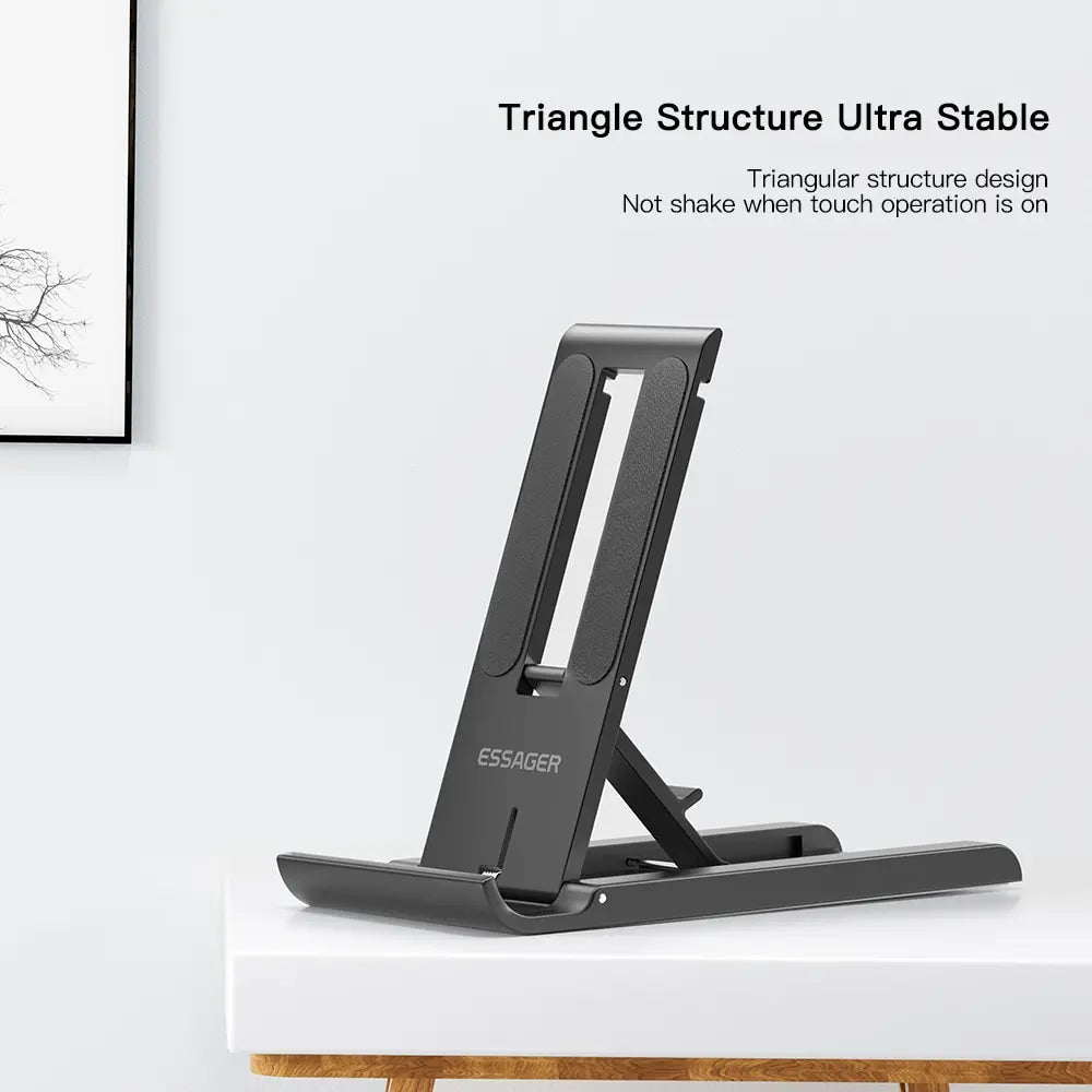 Essager Foldable Desk Phone Stand – Portable iPhone & iPad Holder