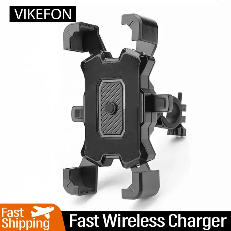 VIKEFON 360° Rotatable Bike Phone Holder | Gravity Non-Slip MTB Motorcycle E-Bike Mount Bracket