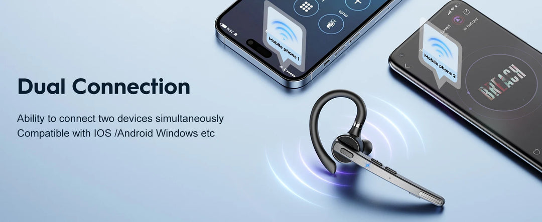 New Bee M53 Bluetooth 5.1 Wireless Headset with Dual Mic