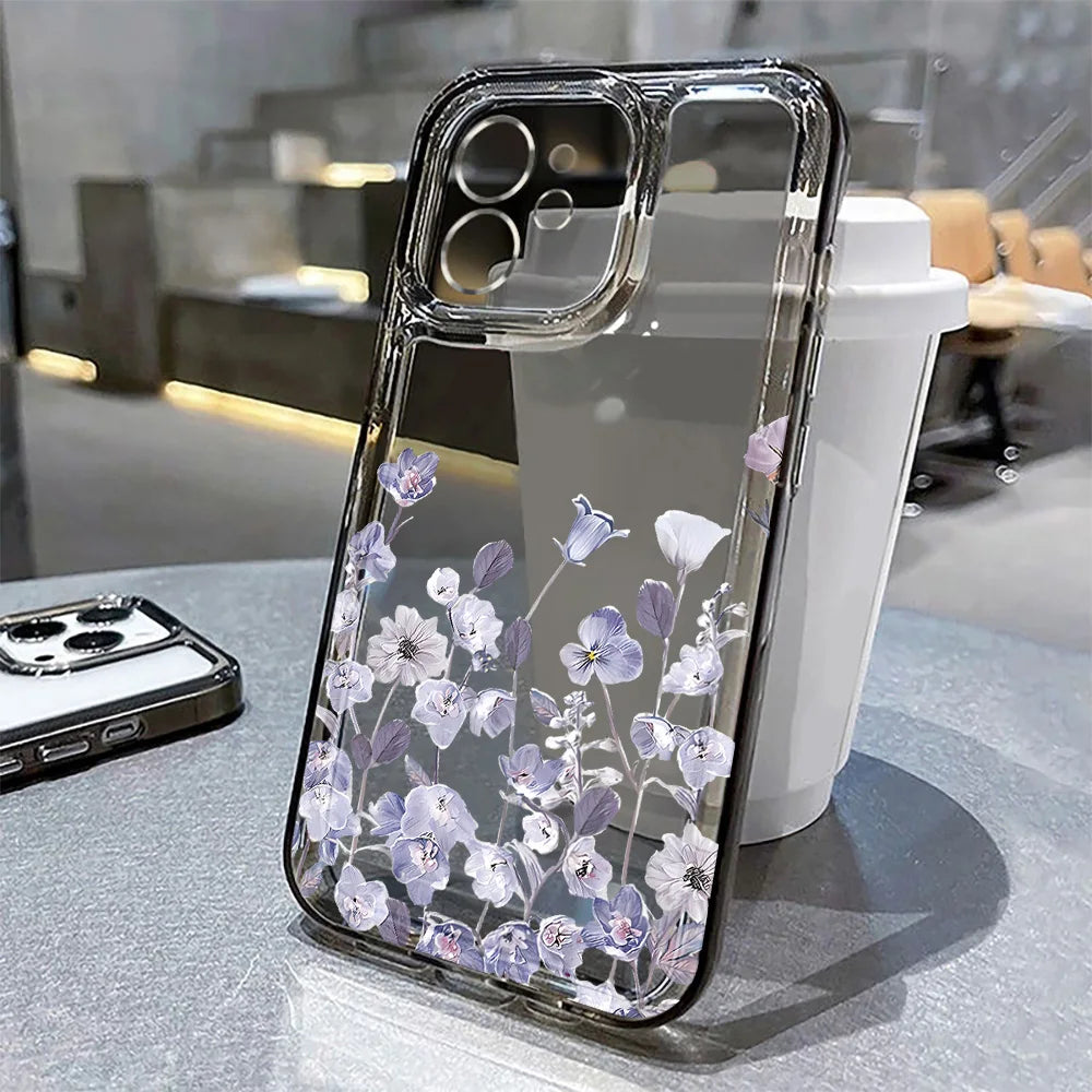 Clear Flower Case iPhone 17, 16, 15, 14, 13