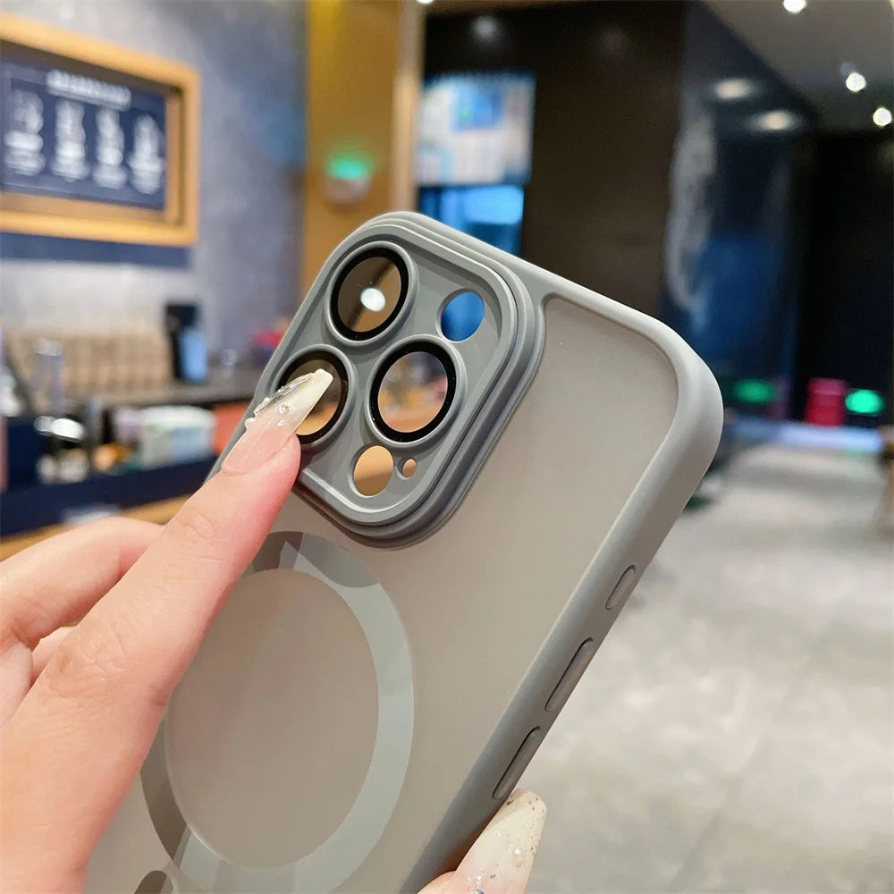Buy MagSafe Case iPhone 16 Pro – Matte Translucent Lens Protect | Free Shipping & Fast Delivery