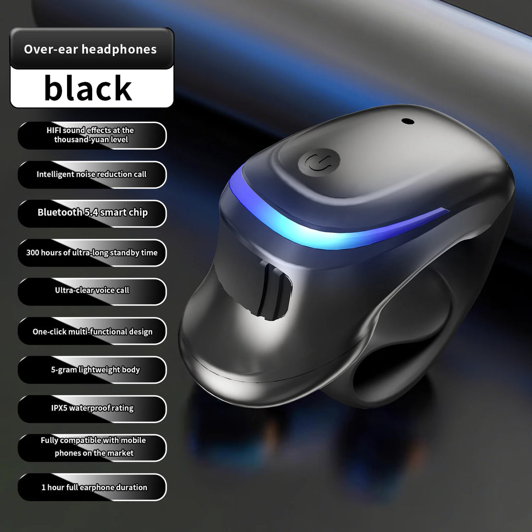 Mono Wireless Earpiece Open-Ear Hook Bluetooth 5.3 Business Headset