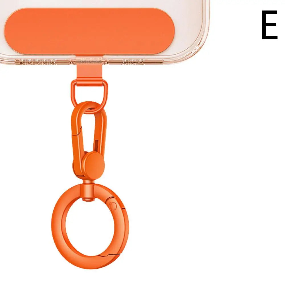 Metal Phone Lanyard Buckle Patch | 360° Rotatable Zinc Alloy Clip Hook | Universal Phone Accessory