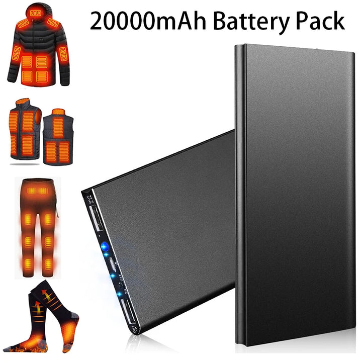 20000mAh Power Bank Slim Dual USB Charger