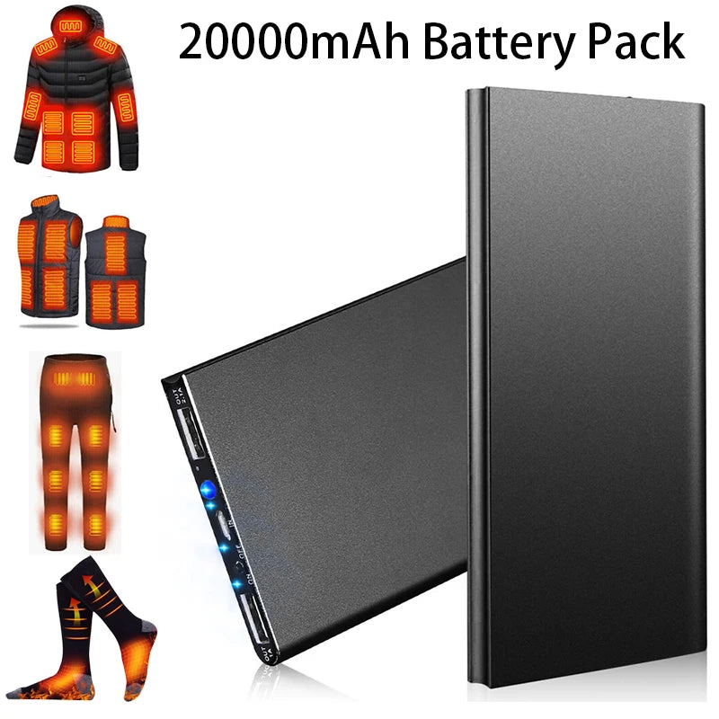 20000mAh Slim Power Bank Dual USB Charger - Reliable Power Anywhere — 20000mAh power bank