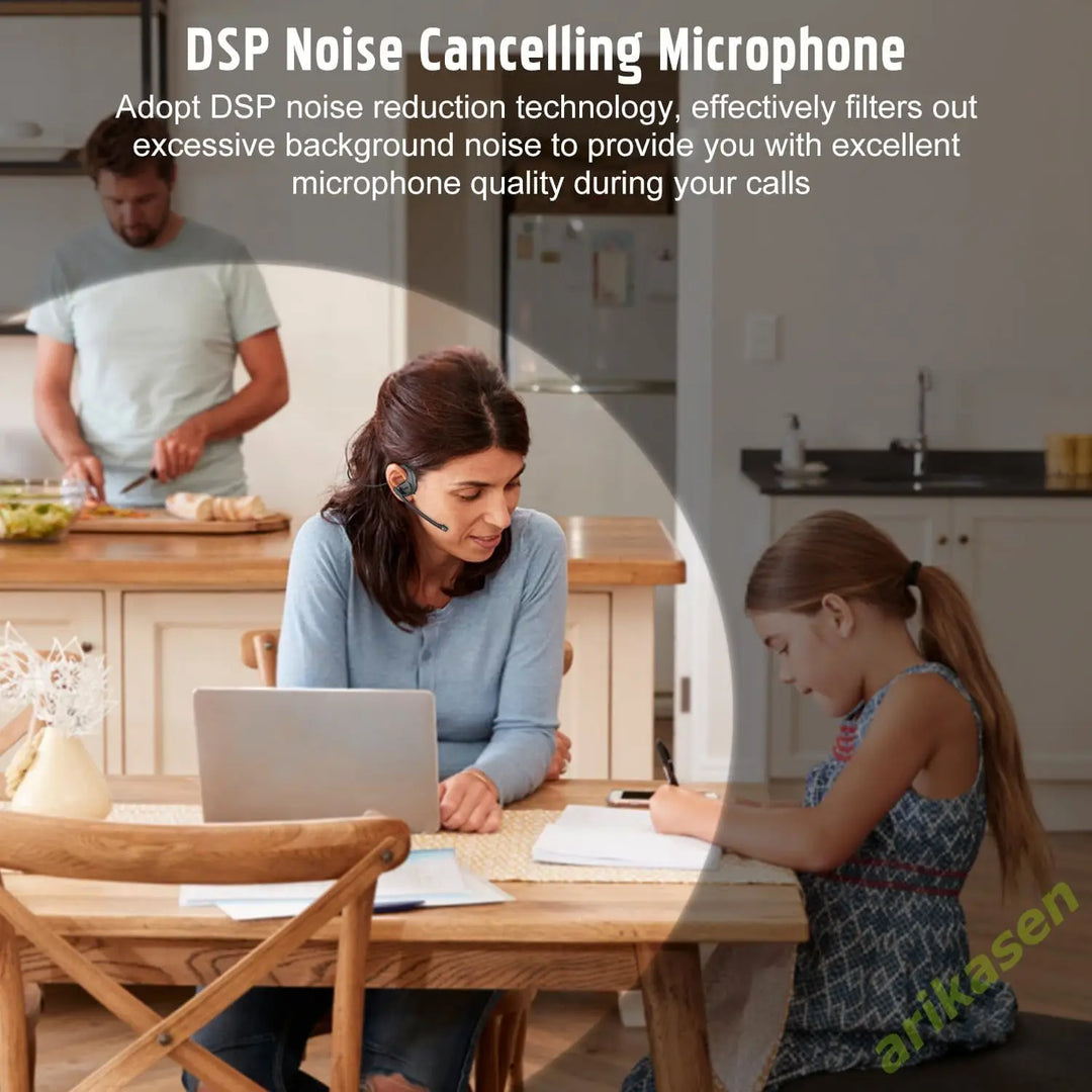 Arikasen Bluetooth 5.3 Headphones with Detachable Mic — bluetooth headphones