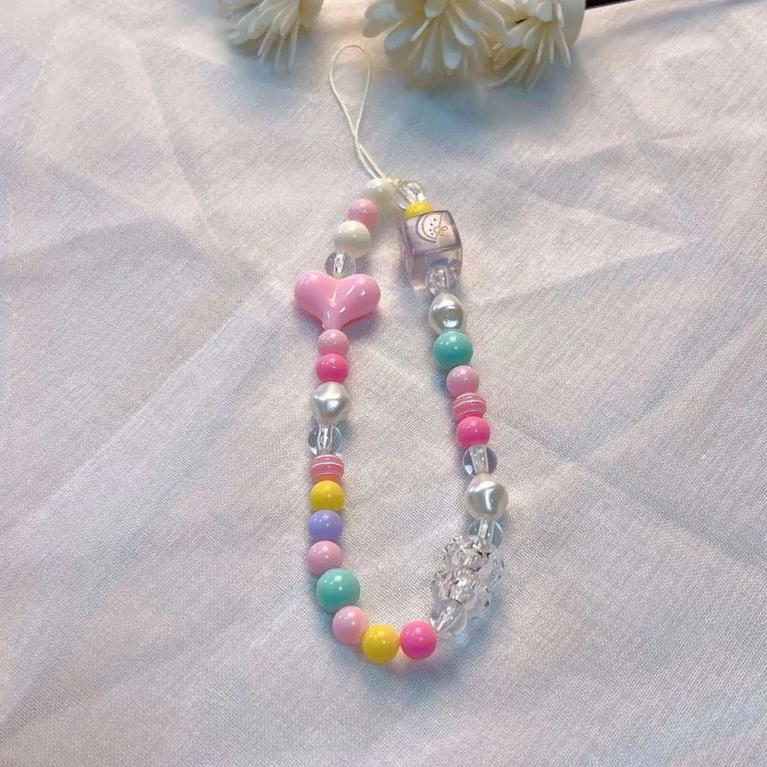Jeffs Favorite Picks Macaron Bead Phone Wrist Lanyard