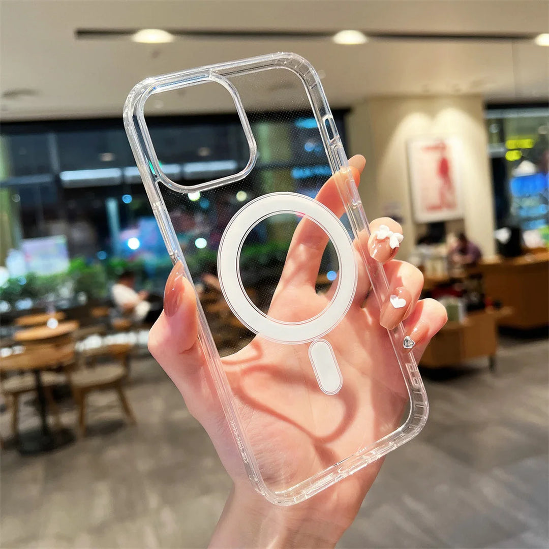 Clear MagSafe iPhone Case for 11-17 Pro Max