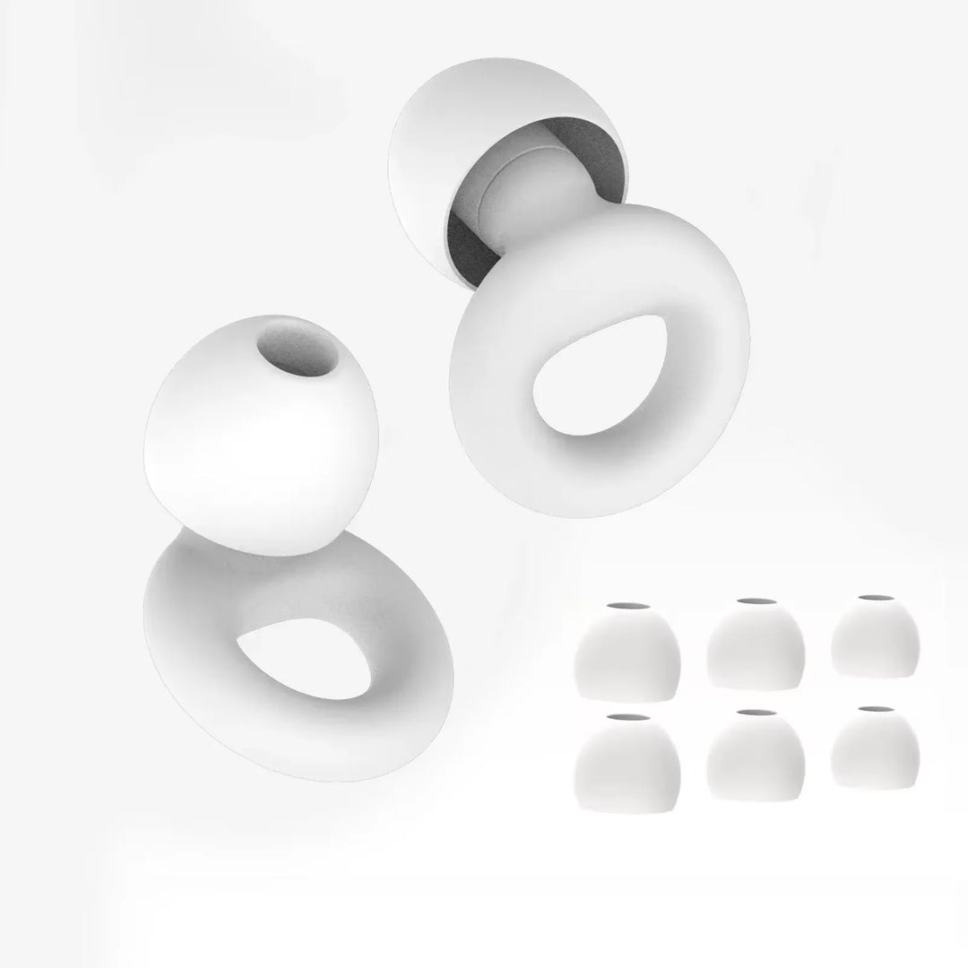Silicone Earplugs 4 Sizes Hypoallergenic Reusable Noise Reducing