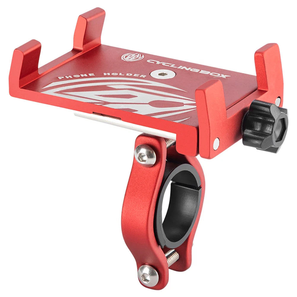 360° Aluminum Alloy Bike Phone Holder – MTB Motorcycle Handlebar GPS Mount