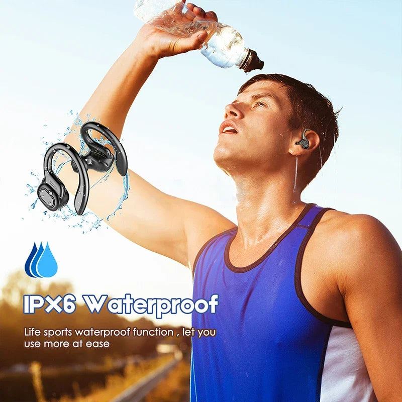Bluetooth 5.3 Ear Hook Earbuds with Hybrid ANC by JEFF's Favorite Picks