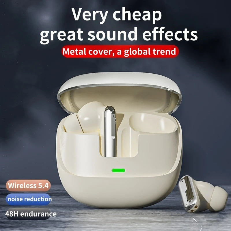 Bluetooth 5.3 Wireless Earbuds with 48H Playtime & Deep Bass