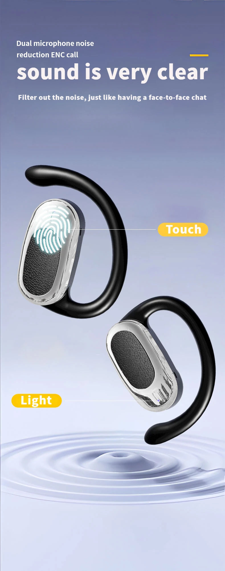 Get the best sweatproof ear hook for your iPhone - secure fit and wireless stereo sound! — magsafe ear hook Bluetooth headset