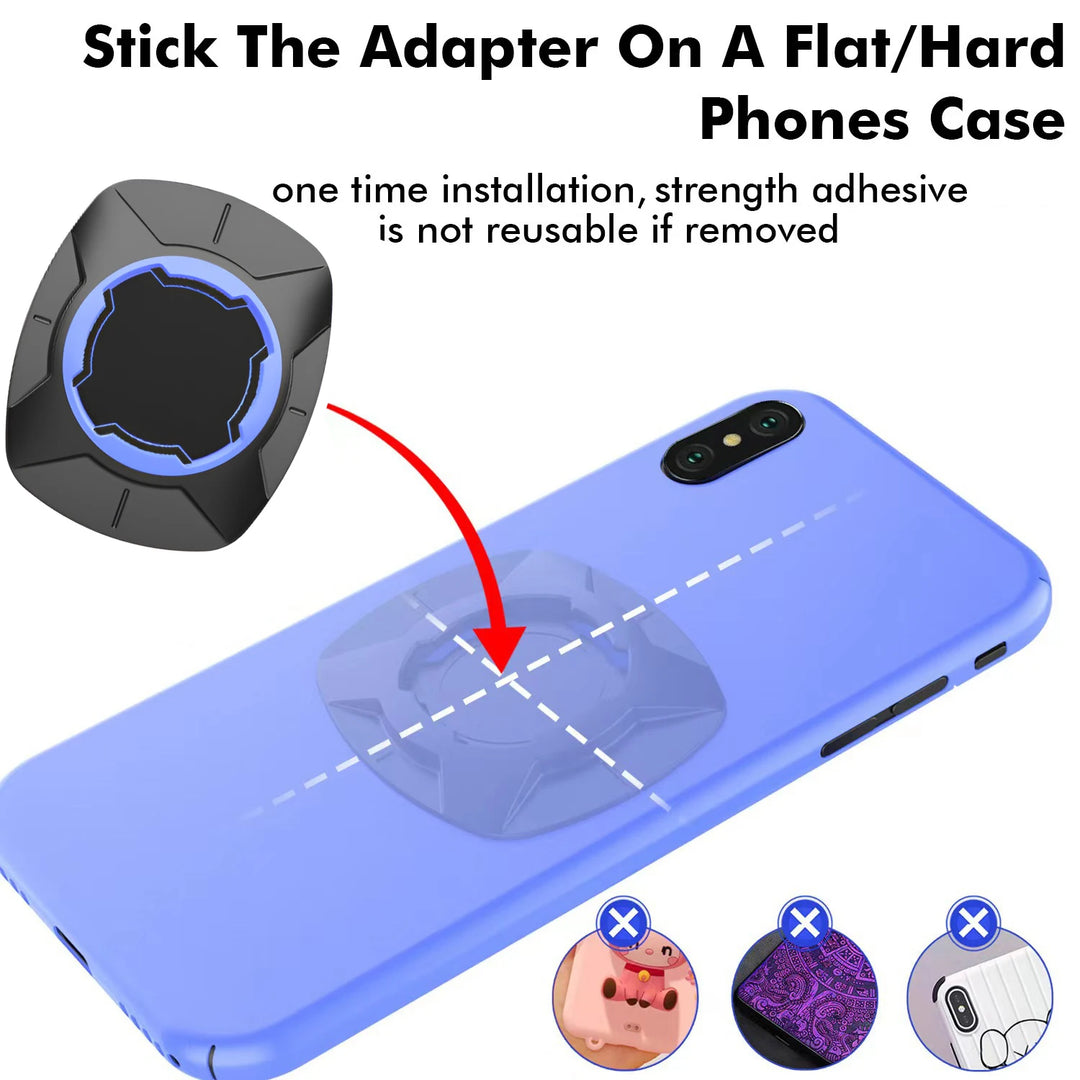 Shock-Absorbing Car Phone Holder – Universal Dashboard Pad Mount 4.7"–7.2"