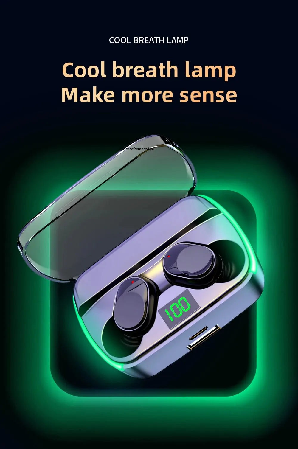 M60 TWS Earphones - Wireless Bluetooth 5.3 Earbuds