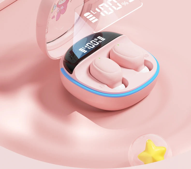 Hello Kitty Wireless Earbuds with Waterproof Charging Case
