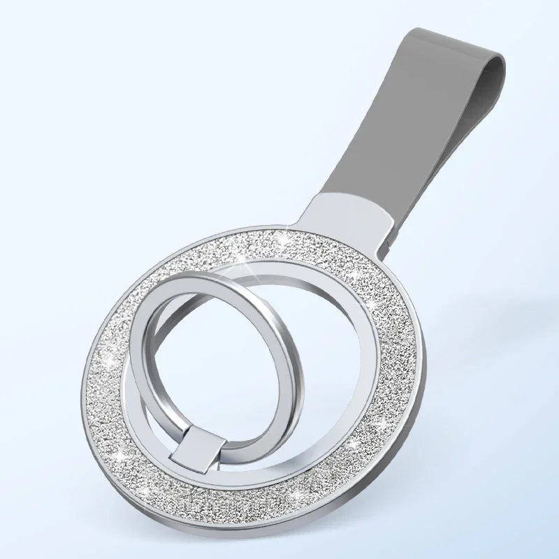 QGhappy MagSafe Phone Holder – Double Magnetic Grip Ring Stand with Hand Strap