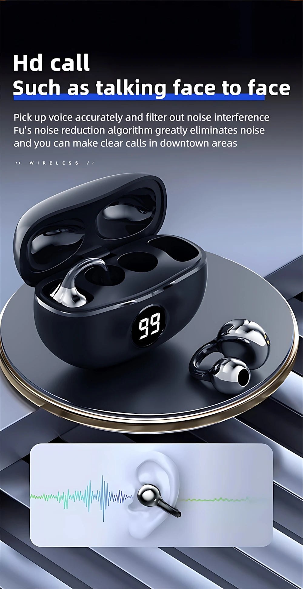Waterproof Wireless Earbuds For Sports - 2025 Air Bone Conduction — waterproof phone accessories