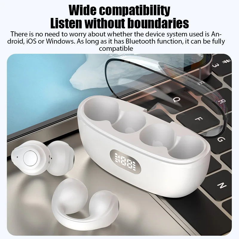 JS352 ANC Bluetooth 5.3 TWS Wireless Earbuds with Waterproof Earhook Design