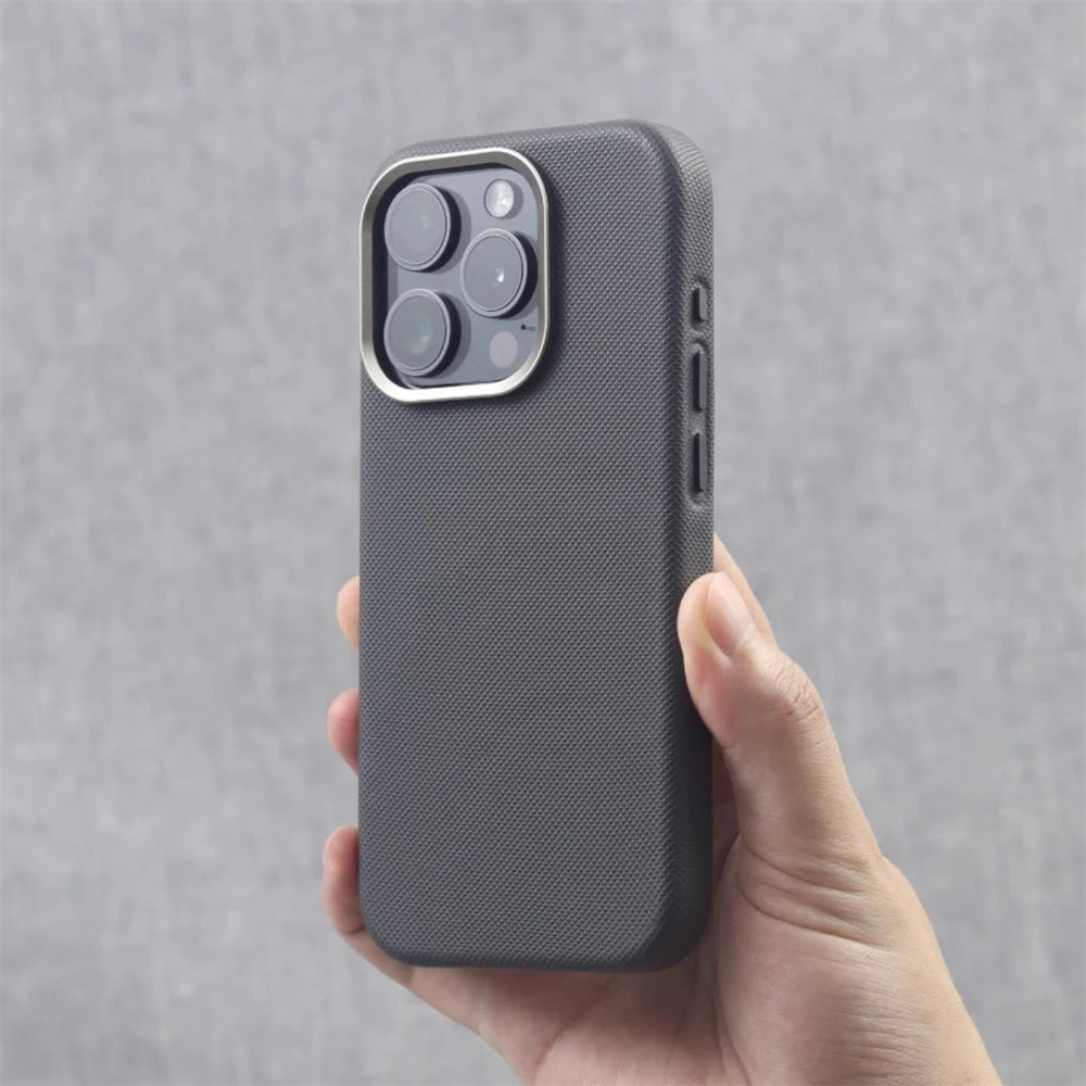 Buy Luxury MagSafe Leather Case 2026 – Alloy Lens Frame | Free Shipping & Fast Delivery
