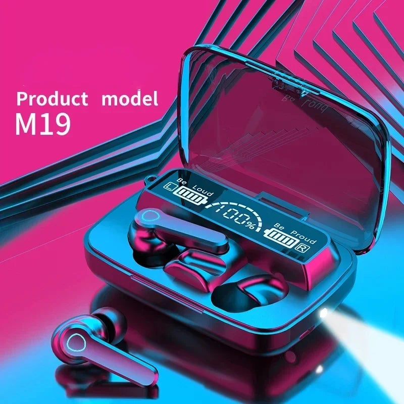 DAMORE M19 TWS Earbuds – ANC Bluetooth Earphones with LED Display