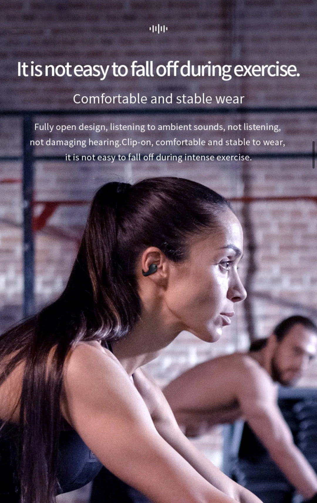 BUNKIMX A02 Wireless Ear Hook Earbuds