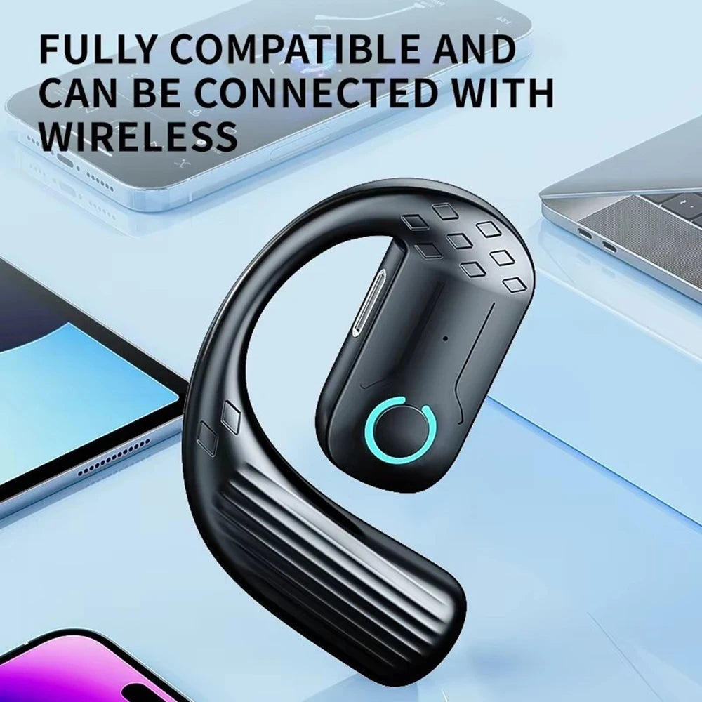 AideeMaster Wireless Ear Hook Headset for Business Calls or Music
