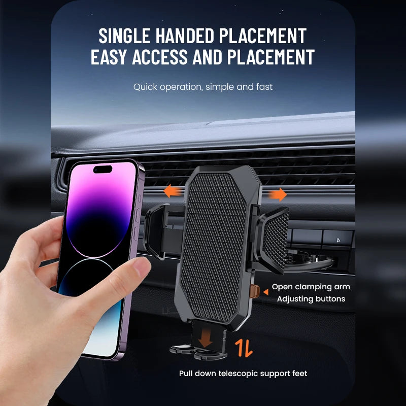 CARFOOK CD Slot Car Phone Holder – Press-Fit Navigation Mount