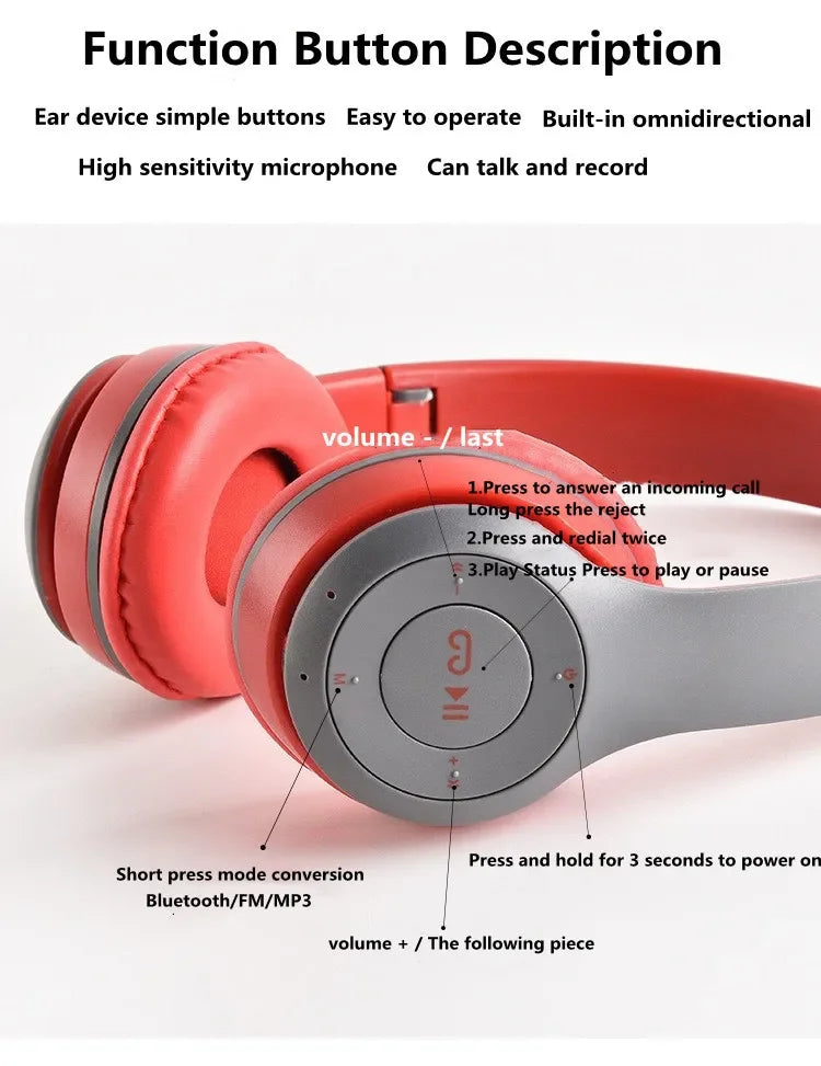 EDUP P47 Wireless Bluetooth 5.0 Headphones