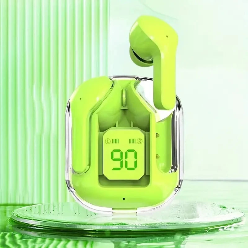 T2 Transparent Bluetooth Earbuds, Long Battery Life, HiFi Stereo