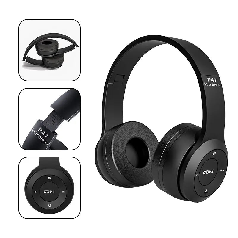 Briame P47 Bluetooth Headphones: Wireless Foldable Over-Ear