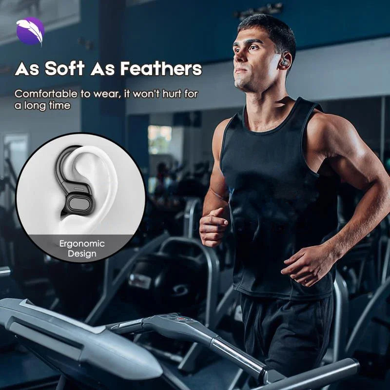 Bluetooth 5.3 Ear Hook Earbuds with Hybrid ANC by JEFF's Favorite Picks