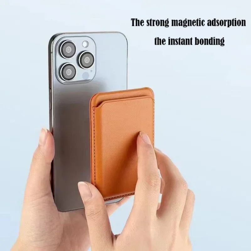 MagSafe Leather Wallet Case for iPhone 12 to 16 Pro Max