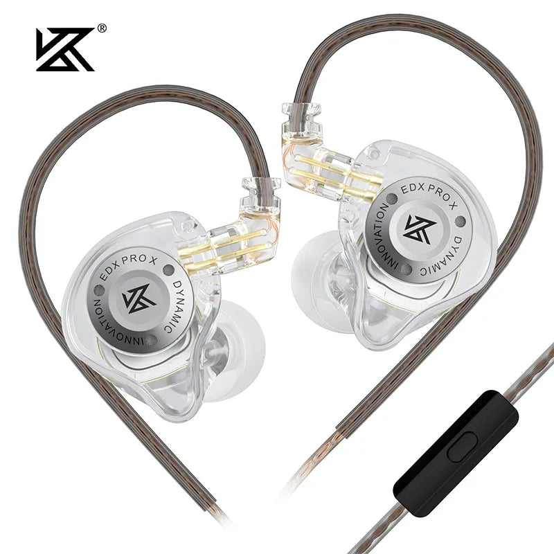 KZ EDX Pro X Wired IEM Earphones HiFi Deep Bass Detachable Cable