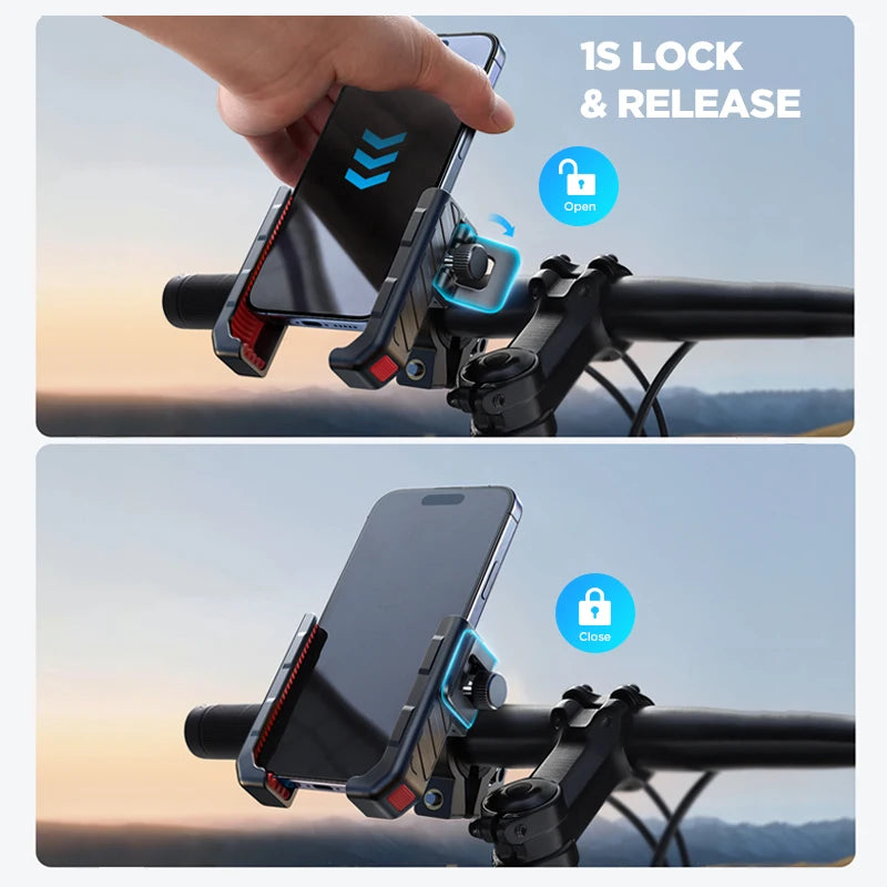 Joyroom JR-ZS266 Shockproof Bike Phone Mount – 360° One-Hand Motorcycle Holder