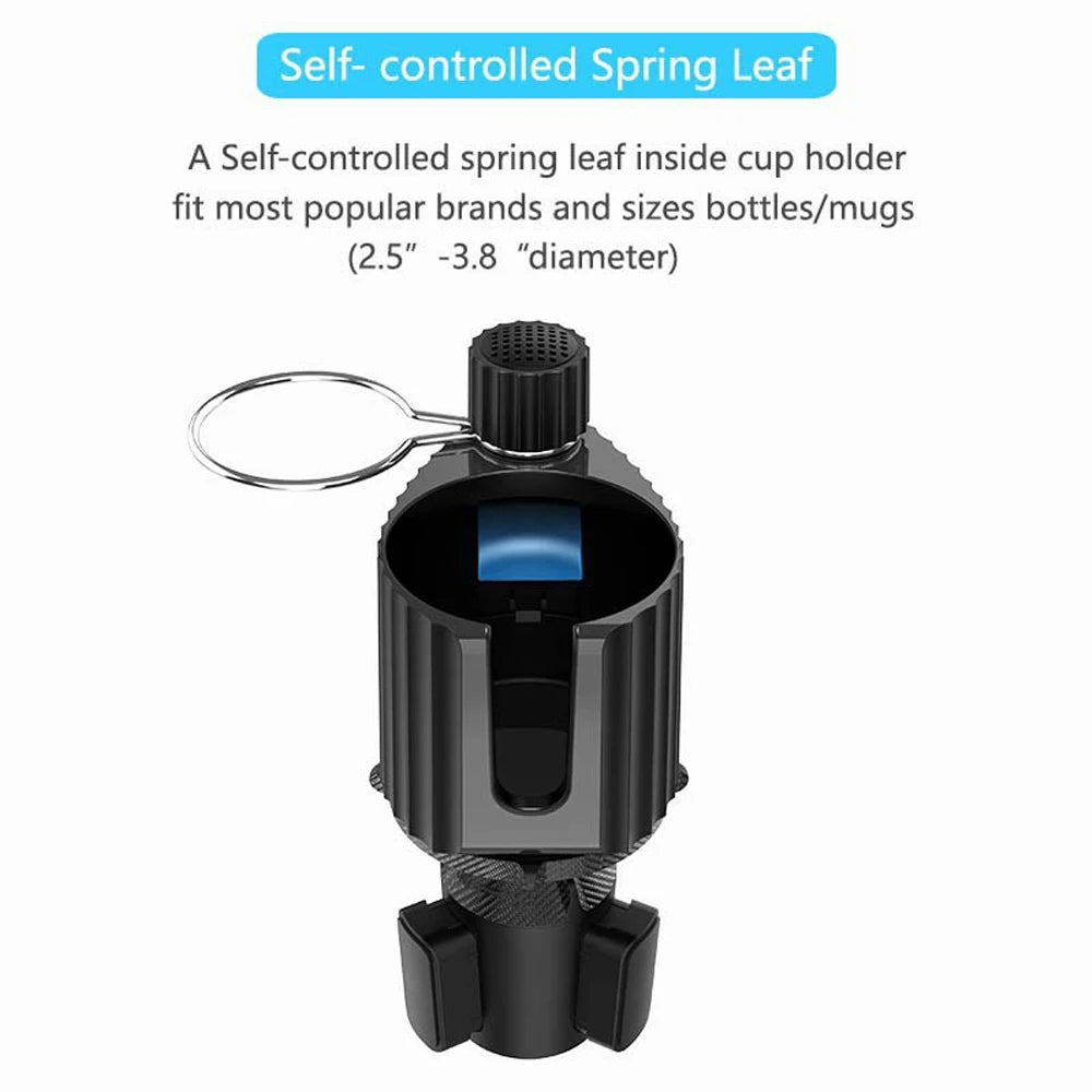 Car Cup Holder Phone Mount – 360° Adjustable Universal GPS Cradle Stand