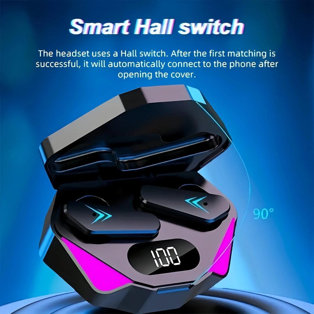 FEIWIMI X15 Bluetooth 5.3 TWS Earbuds | Hybrid Driver LED Display | Gaming HiFi Noise Cancel
