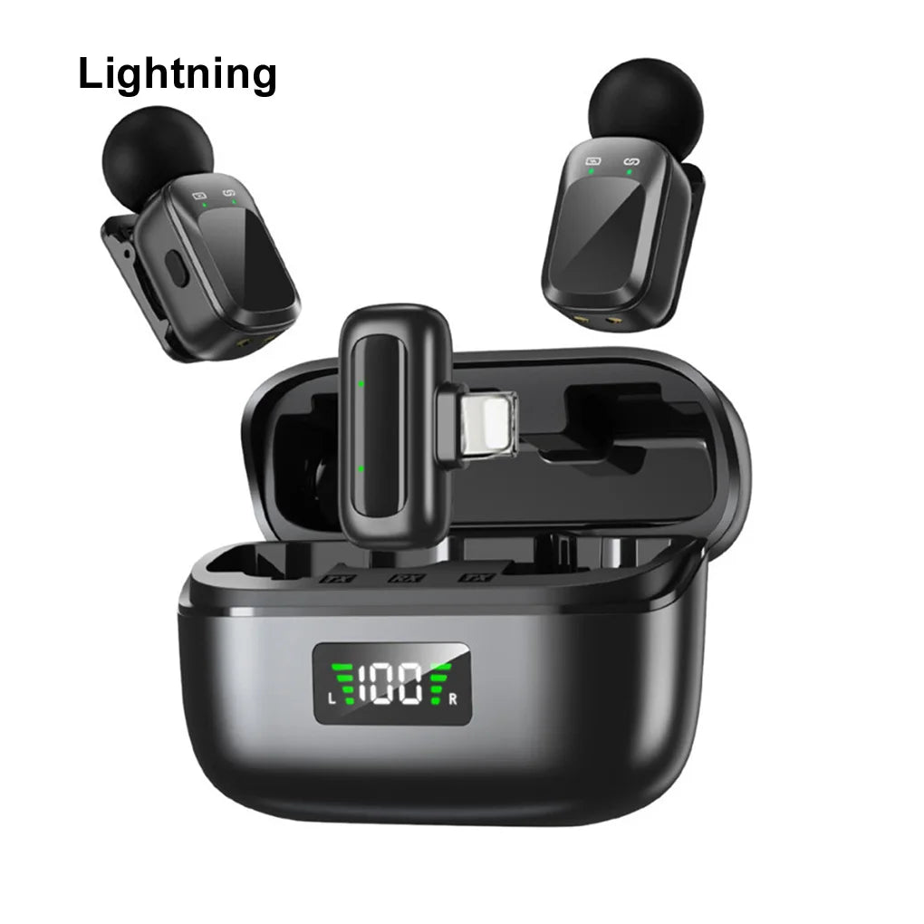 Wireless Lavalier Mic & Magnetic Monitor Kit for Smartphone Vlogging