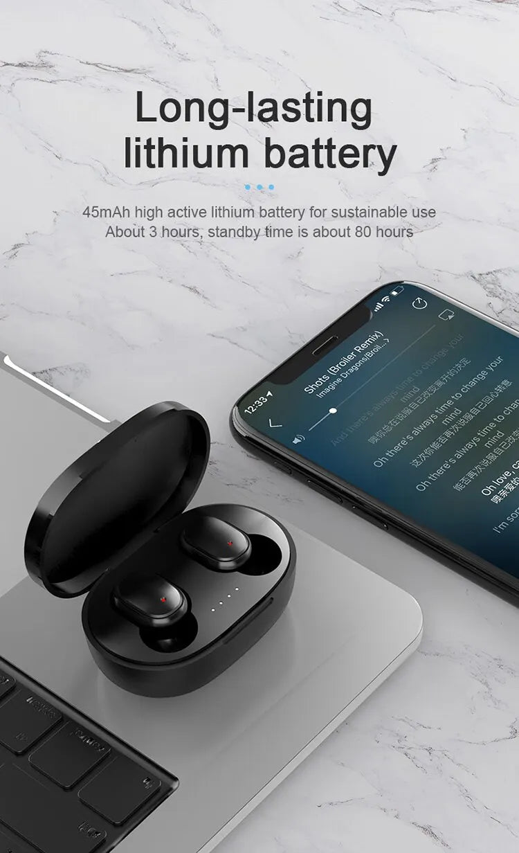 Mosizave A6S TWS Bluetooth 5.0 Earphones - Everyday Wireless Earbuds