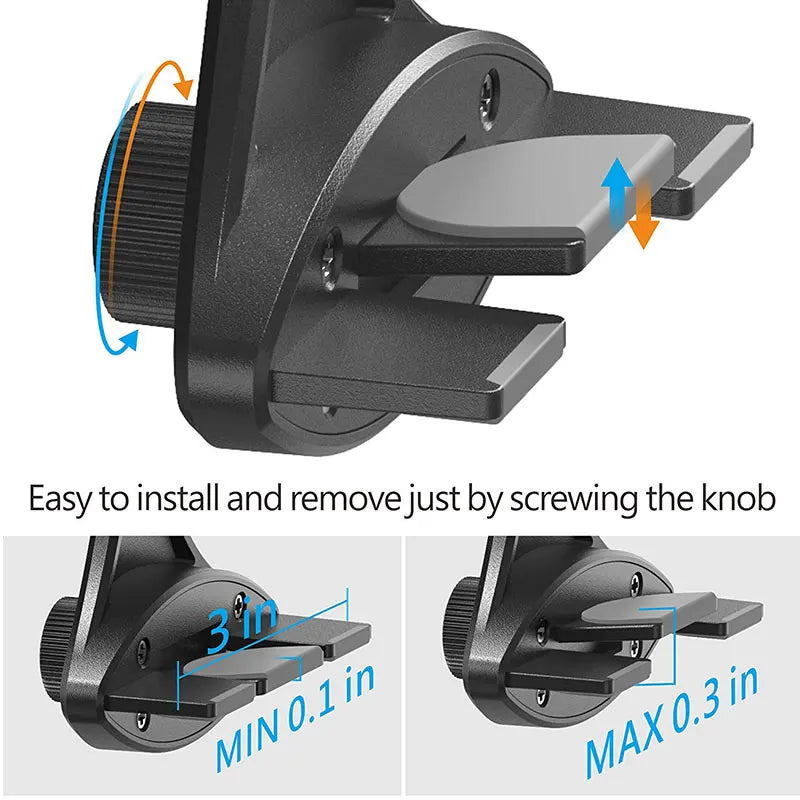 Magnetic Car Phone Holder CD Slot - Safe Driving Mount for iPhone and Android
