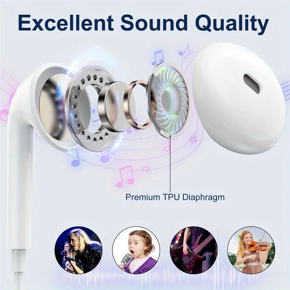 KADIXI 3.5mm Wired In-Ear Headphones