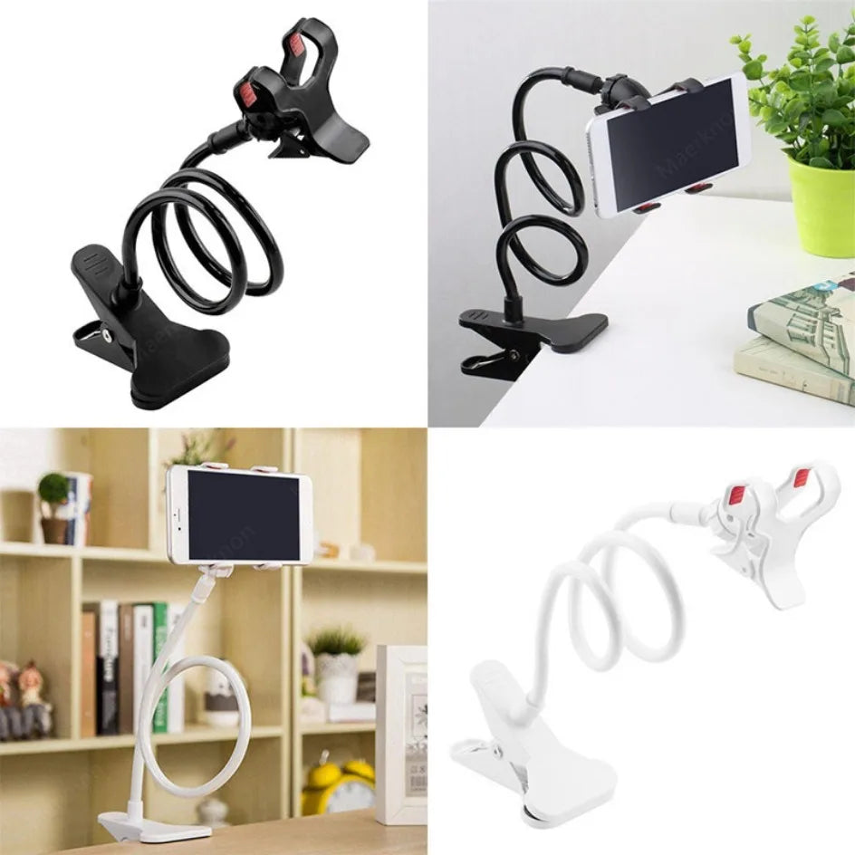 Flexible Phone Holder - Adjustable 28" Gooseneck Phone Mount for Bed and Desk