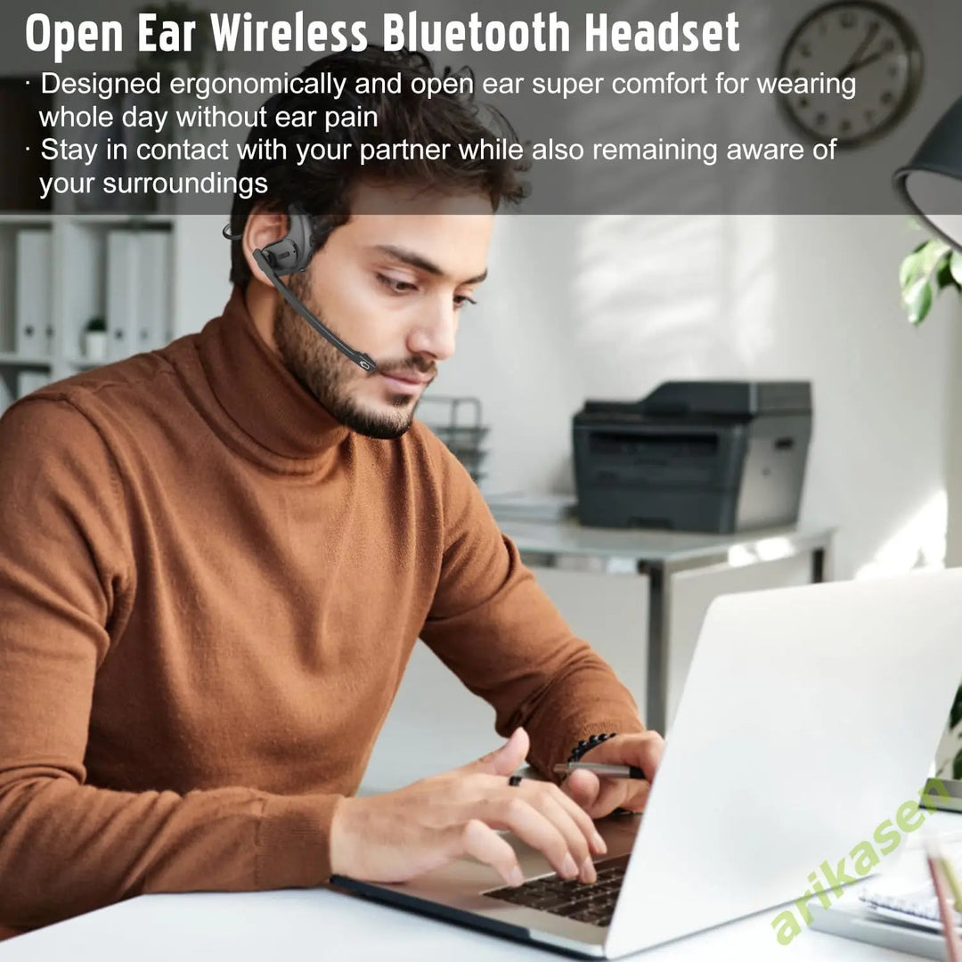 Arikasen Bluetooth 5.3 Headphones with Detachable Mic — bluetooth headphones