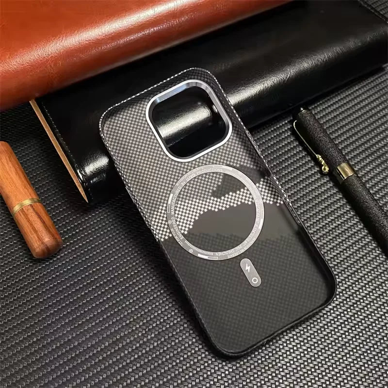 Carbon Fiber MagSafe Case for iPhone 17 Pro Max & Air