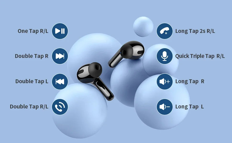 Best Funlarto Wireless Earbuds Bluetooth 5.3 - 50H Playtime Waterproof Earbuds