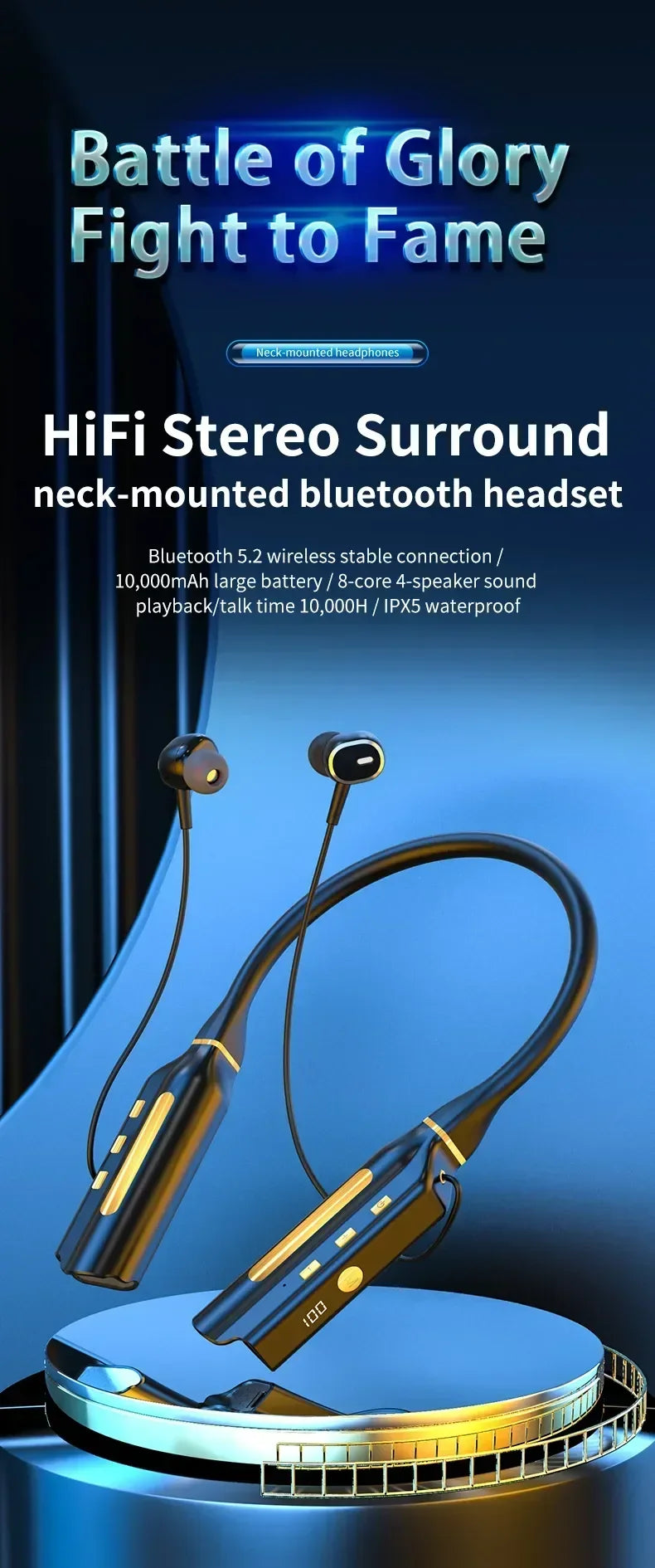 Luxuglow Wireless Earbuds with Charging Case - Best Bluetooth Headphones